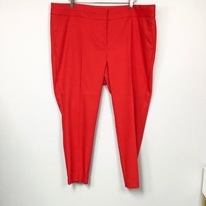 Loft Plus | Marisa Red Skinny Dress Pant | 16 Plus